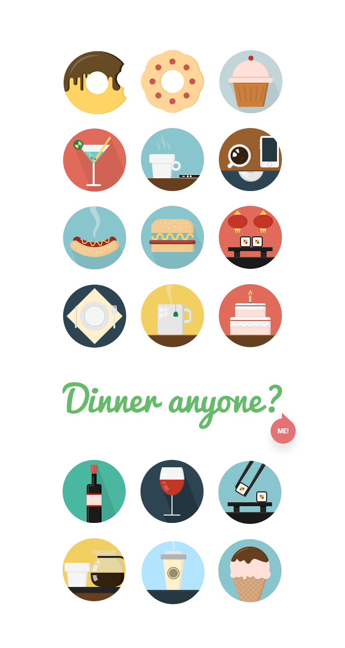 Free food and drink icons