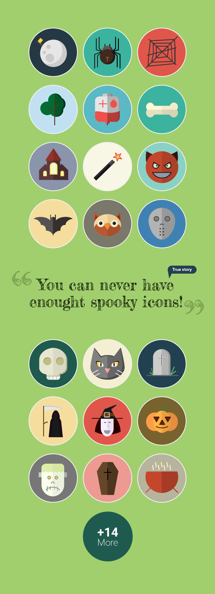 Free Flat Halloween Icons